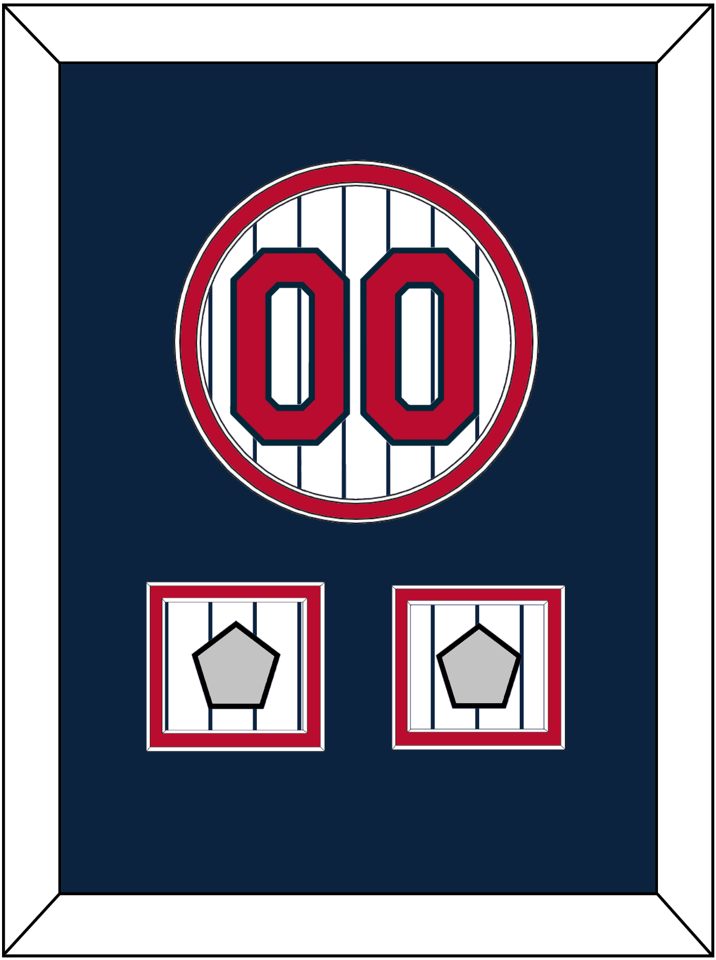 Minnesota Number & 2 World Series Patches - Home White Pinstripes (1987-2009) - Signature Tier 2
