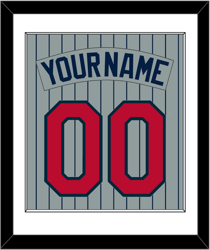 Minnesota Nameplate & Number - Road Gray Pinstripes (1987-2009) - Essential Tier 1