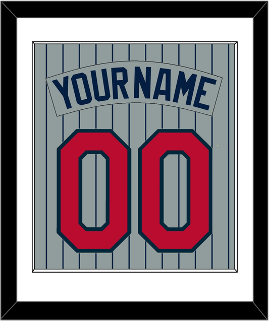 Minnesota Nameplate & Number - Road Gray Pinstripes (1987-2009) - Essential Tier 1