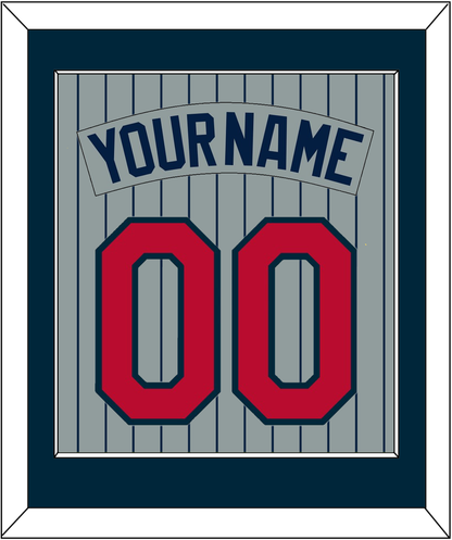 Minnesota Nameplate & Number - Road Gray Pinstripes (1987-2009) - Essential Tier 2