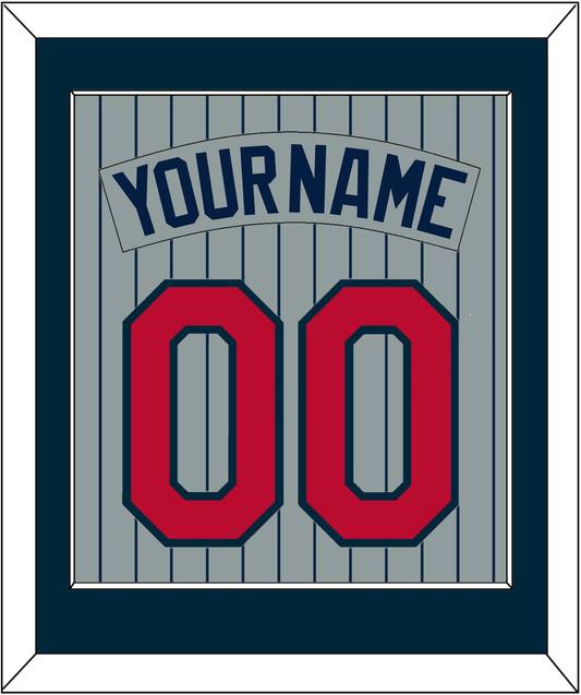 Minnesota Nameplate & Number - Road Gray Pinstripes (1987-2009) - Essential Tier 2
