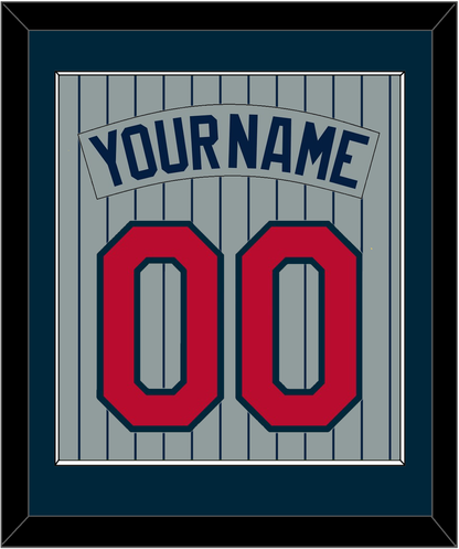 Minnesota Nameplate & Number - Road Gray Pinstripes (1987-2009) - Essential Tier 2