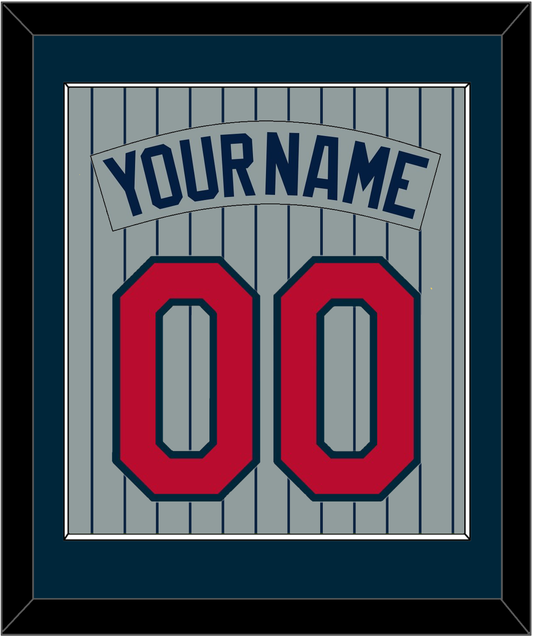 Minnesota Nameplate & Number - Road Gray Pinstripes (1987-2009) - Essential Tier 2