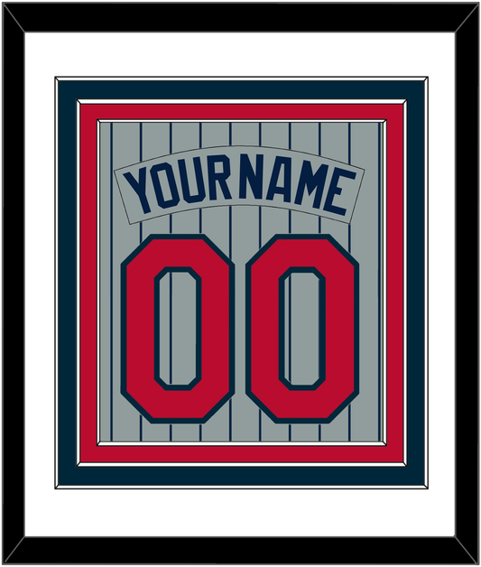 Minnesota Nameplate & Number - Road Gray Pinstripes (1987-2009) - Premier Tier 1