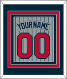 Minnesota Nameplate & Number - Road Gray Pinstripes (1987-2009) - Triple Mat 2