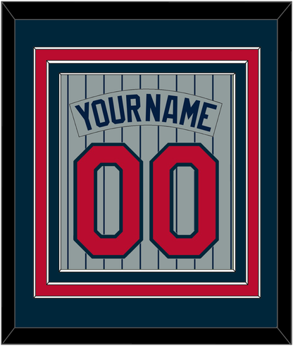 Minnesota Nameplate & Number - Road Gray Pinstripes (1987-2009) - Premier Tier 2