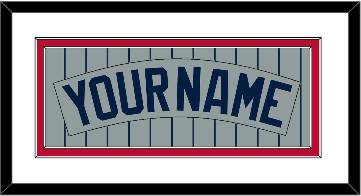 Minnesota Nameplate - Road Gray Pinstripes (1987-2009) - Signature Tier 1
