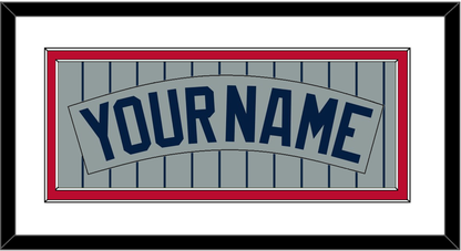 Minnesota Nameplate - Road Gray Pinstripes (1987-2009) - Signature Tier 1