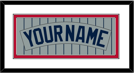 Minnesota Nameplate - Road Gray Pinstripes (1987-2009) - Signature Tier 1