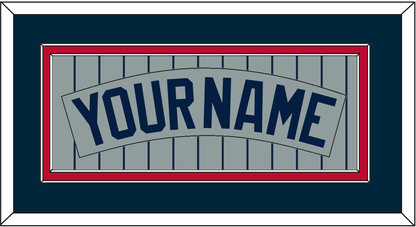 Minnesota Nameplate - Road Gray Pinstripes (1987-2009) - Signature Tier 2