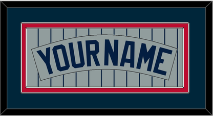 Minnesota Nameplate - Road Gray Pinstripes (1987-2009) - Signature Tier 2