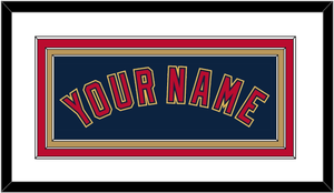 Minnesota Name - Alternate Home Navy (2012-2022) - Triple Mat 1