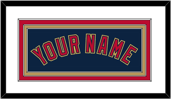 Minnesota Name - Alternate Home Navy (2012-2022) - Triple Mat 1