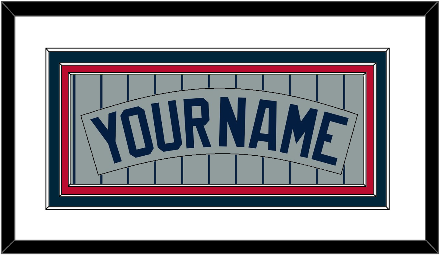 Minnesota Nameplate - Road Gray Pinstripes (1987-2009) - Premier Tier 1