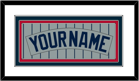 Minnesota Nameplate - Road Gray Pinstripes (1987-2009) - Premier Tier 1