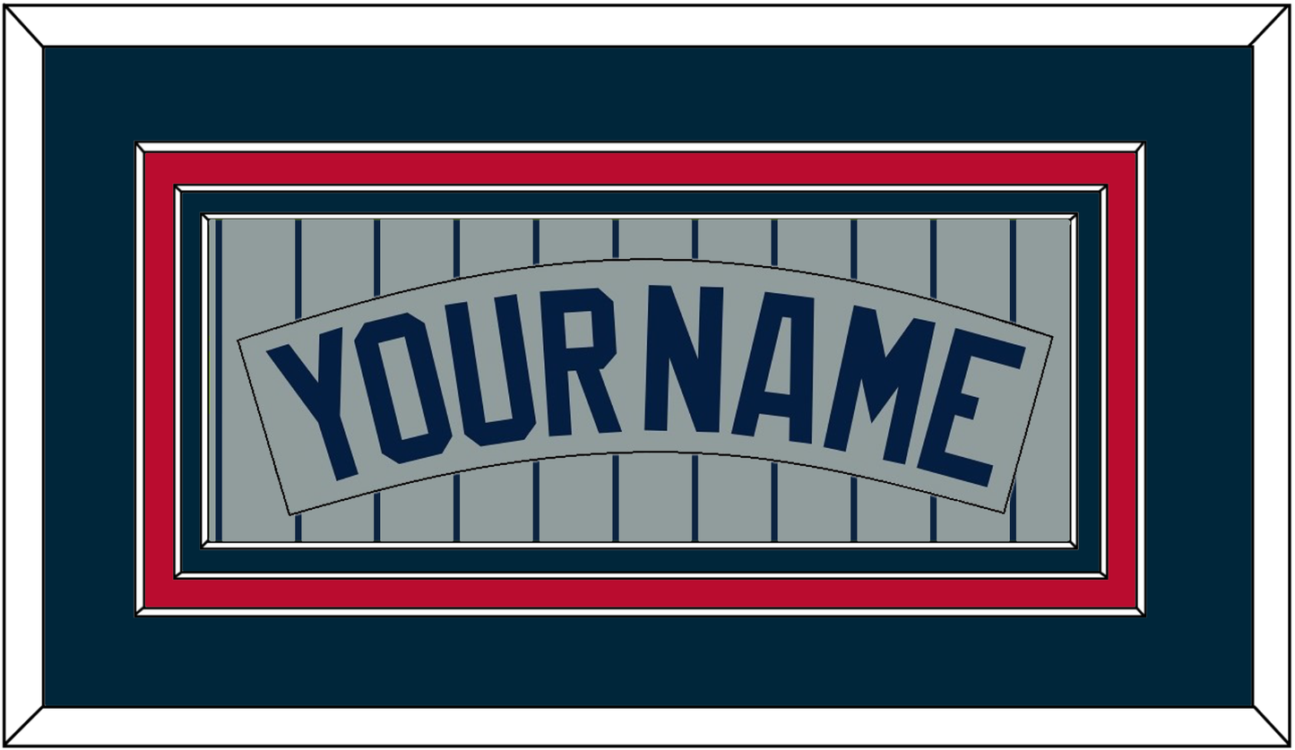 Minnesota Nameplate - Road Gray Pinstripes (1987-2009) - Premier Tier 2