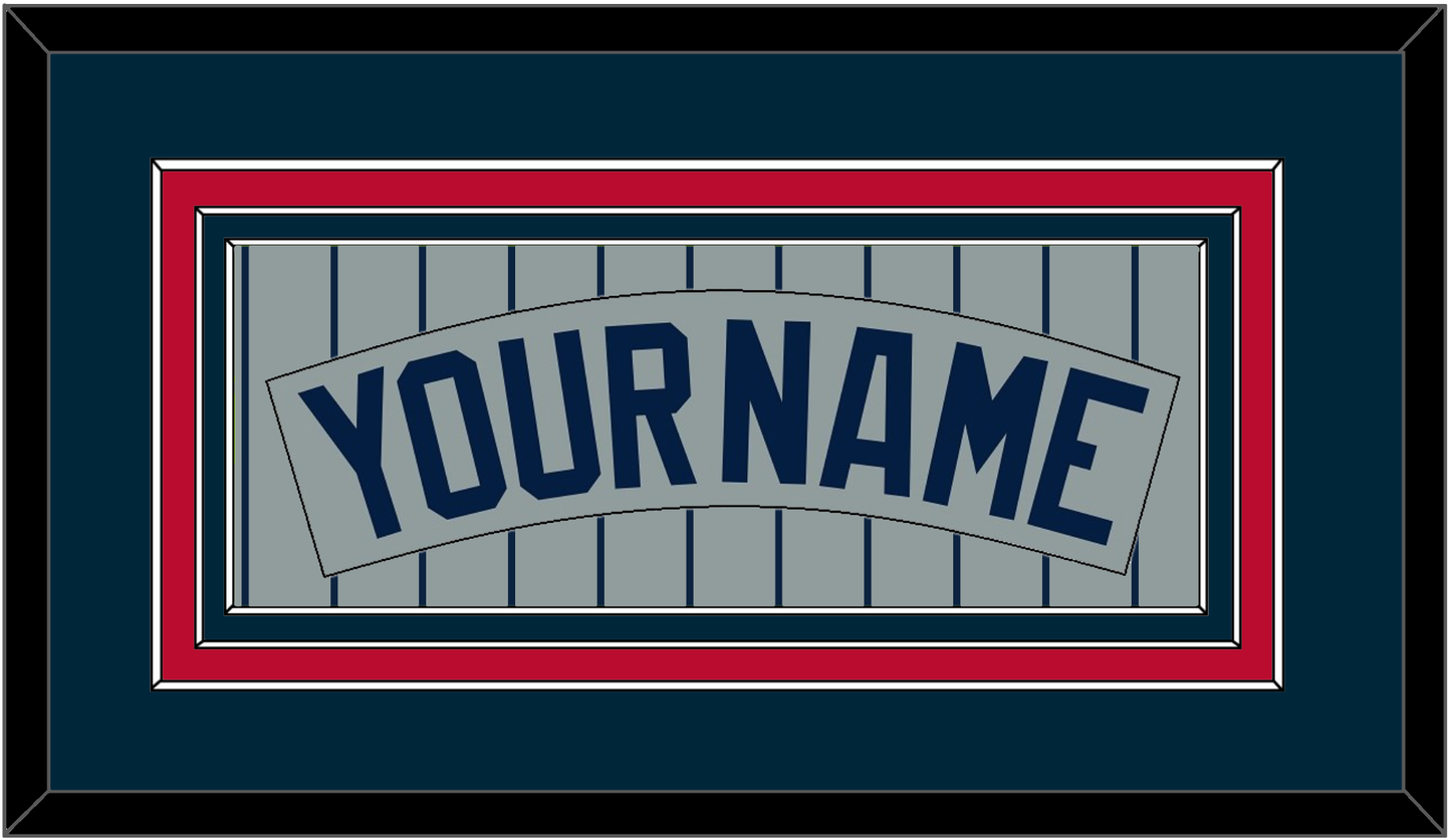 Minnesota Nameplate - Road Gray Pinstripes (1987-2009) - Premier Tier 2