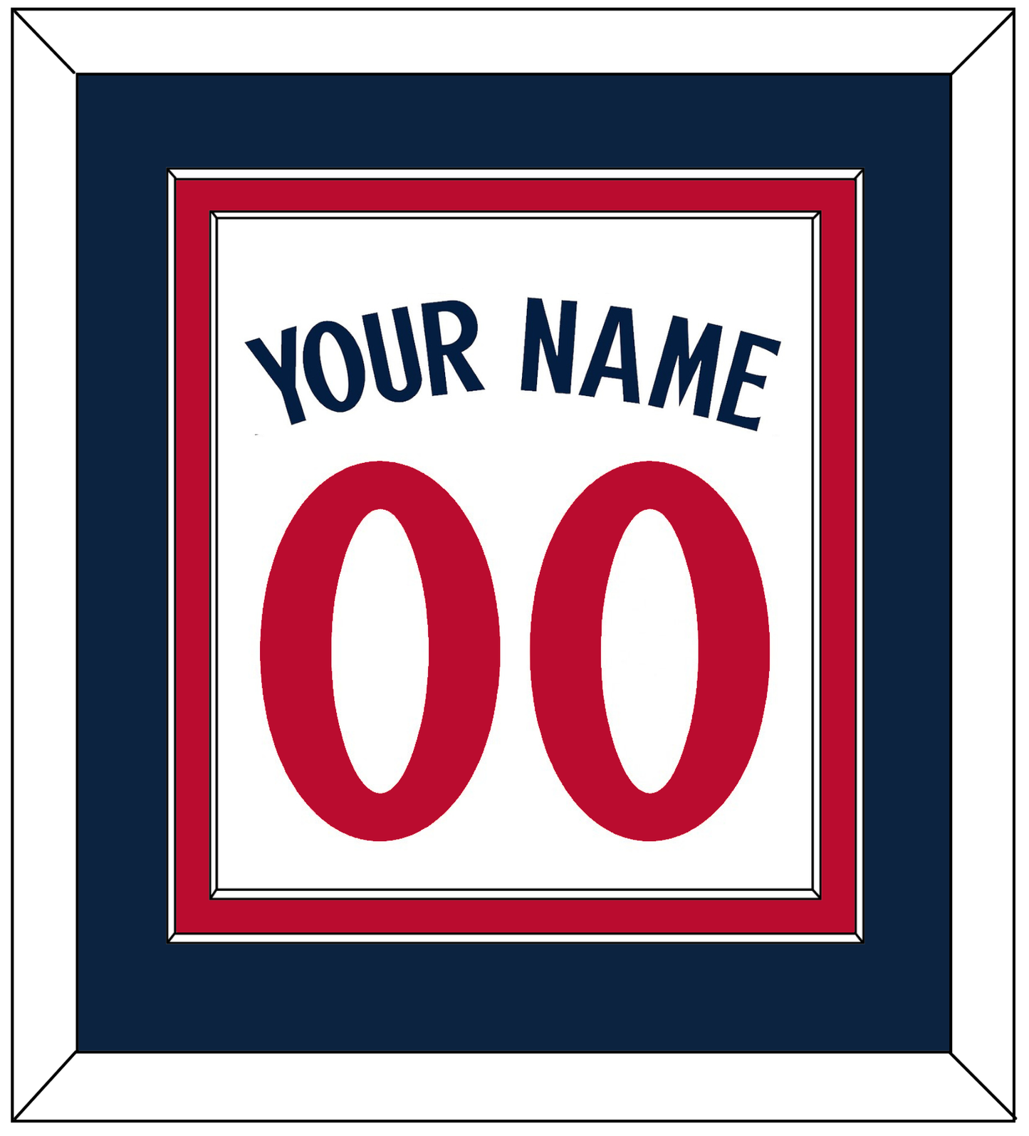 Minnesota Name & Number - Home White - Signature Tier 2