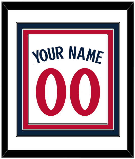 Minnesota Name & Number - Home White - Premier Tier 1
