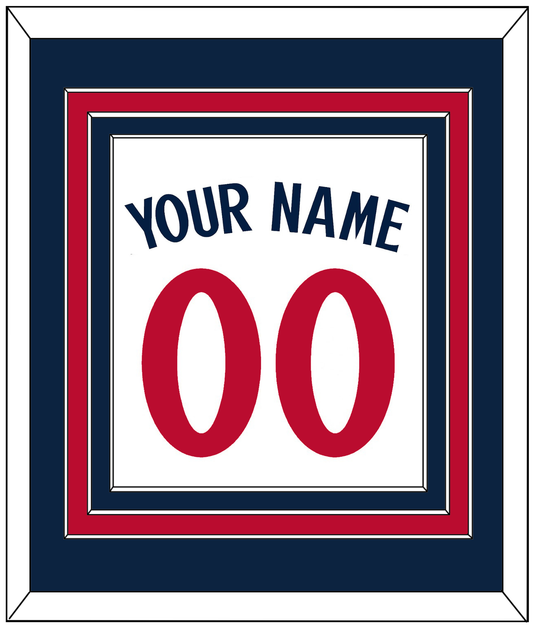 Minnesota Name & Number - Home White - Premier Tier 2