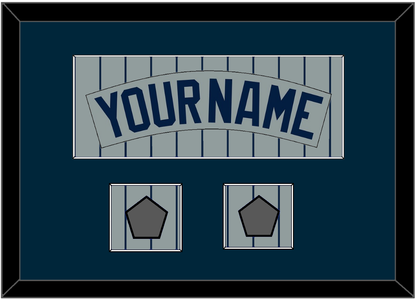 Minnesota Nameplate & 2 World Series Patches - Road Gray Pinstripes (1987-2009) - Essential Tier 2