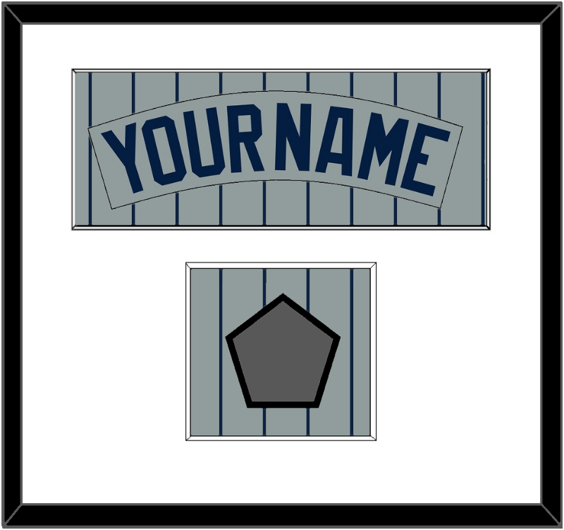 Minnesota Nameplate & 1987 World Series Champions Patch - Road Gray Pinstripes (1987-2009) - Essential Tier 1