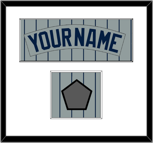Minnesota Nameplate & 1987 World Series Champions Patch - Road Gray Pinstripes (1987-2009) - Essential Tier 1