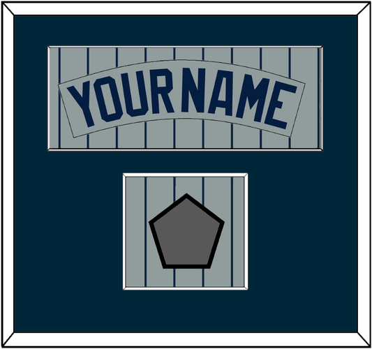 Minnesota Nameplate & World Series Patch - Road Gray Pinstripes (1987-2009) - Essential Tier 2