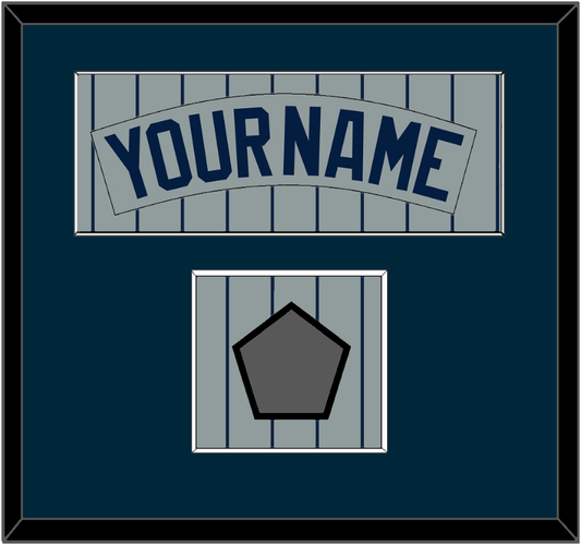 Minnesota Nameplate & 1987 World Series Champions Patch - Road Gray Pinstripes (1987-2009) - Essential Tier 2