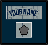 Minnesota Nameplate & 1987 World Series Champions Patch - Road Gray Pinstripes (1987-2009) - Single Mat 2