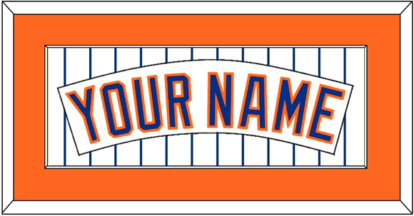 New York Nameplate - Home Pinstripes (1983-1986) - Single Mat 2