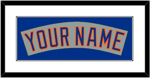 New York Nameplate - Road Gray (1982-1986) - Single Mat 1