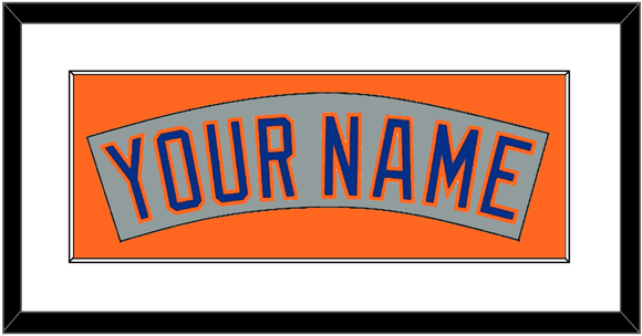 New York Nameplate - Road Gray (1982-1986) - Single Mat 2