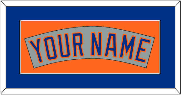 New York Nameplate - Road Gray (1982-1986) - Single Mat 3