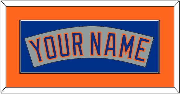 New York Nameplate - Road Gray (1982-1986) - Single Mat 4