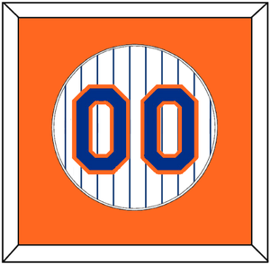 New York Number - Home Pinstripes (1983-1990) - Single Mat 2