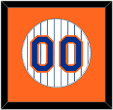 New York Number - Home Pinstripes (1983-1990) - Single Mat 2