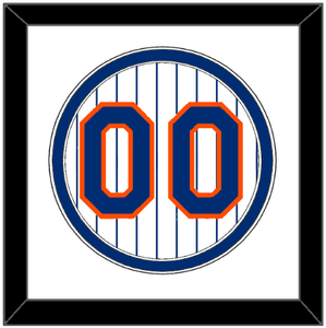 New York Number - Home Pinstripes - Double Mat 1