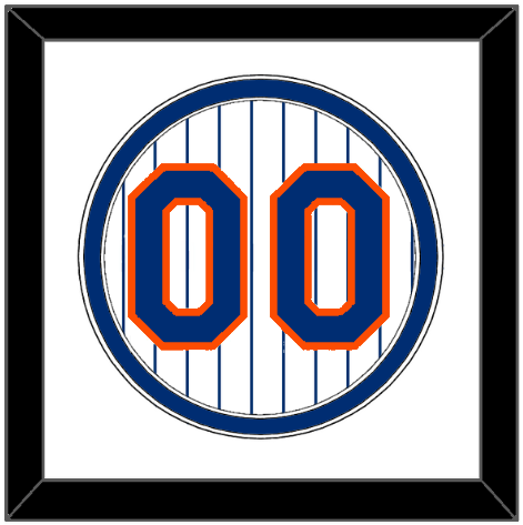 New York Number - Home Pinstripes - Double Mat 1