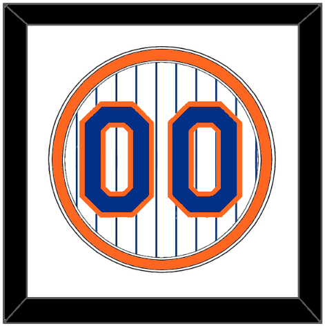 New York Number - Home Pinstripes (1983-1990) - Double Mat 2