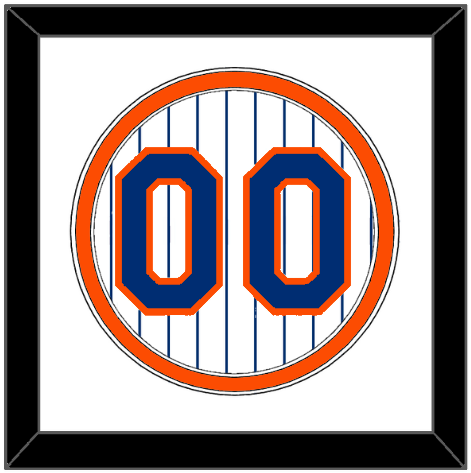 New York Number - Home Pinstripes - Double Mat 2