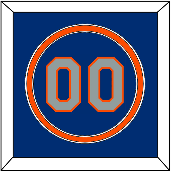 New York Number - Alternate Road Blue - Double Mat 2