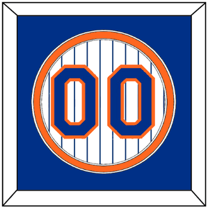 New York Number - Home Pinstripes (1983-1990) - Double Mat 3