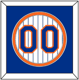 New York Number - Home Pinstripes (1983-1990) - Double Mat 3