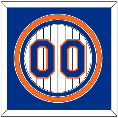 New York Number - Home Pinstripes (1983-1990)- Premier Tier 2