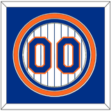 New York Number - Home Pinstripes (1983-1990)- Triple Mat 2