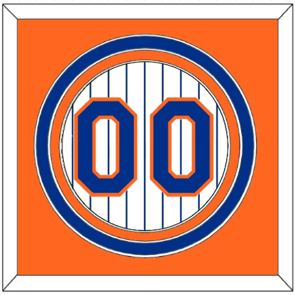 New York Number - Home Pinstripes (1983-1990)- Premier Tier 3