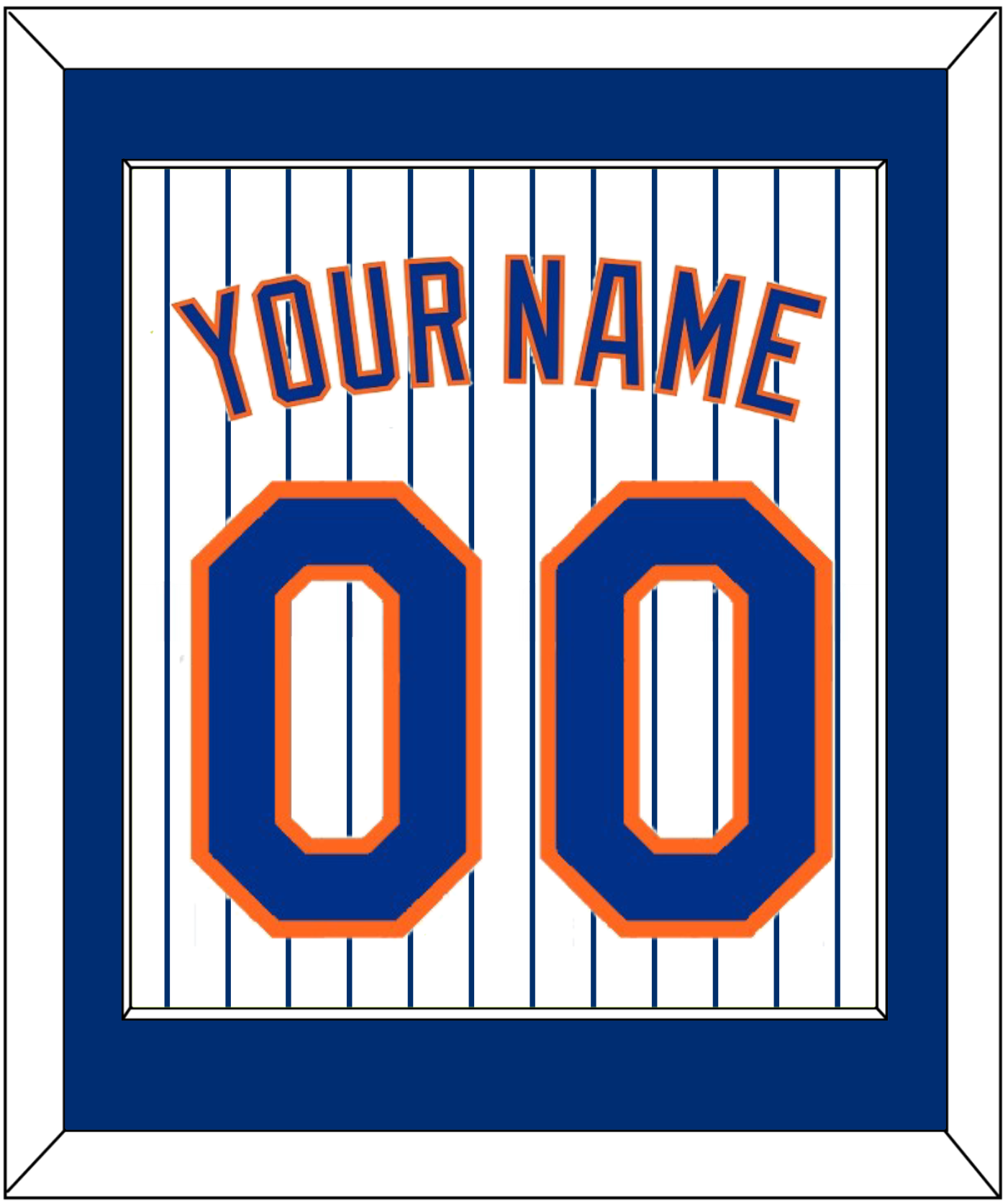 New York Name & Number - Home Pinstripes - Essential Tier 1