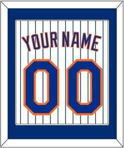 New York Name & Number - Home Pinstripes - Single Mat 1