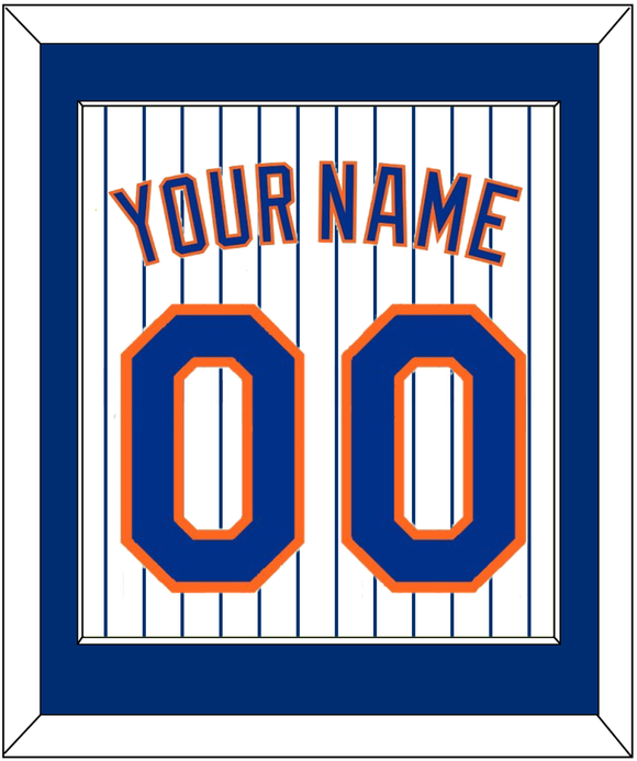 New York Name & Number - Home Pinstripes - Single Mat 1